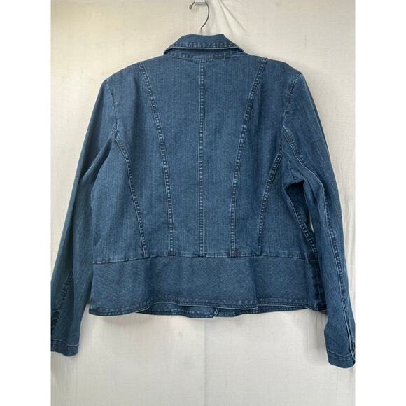 Talbots stretch denim button front jacket, size 20 - Picture 6 of 8